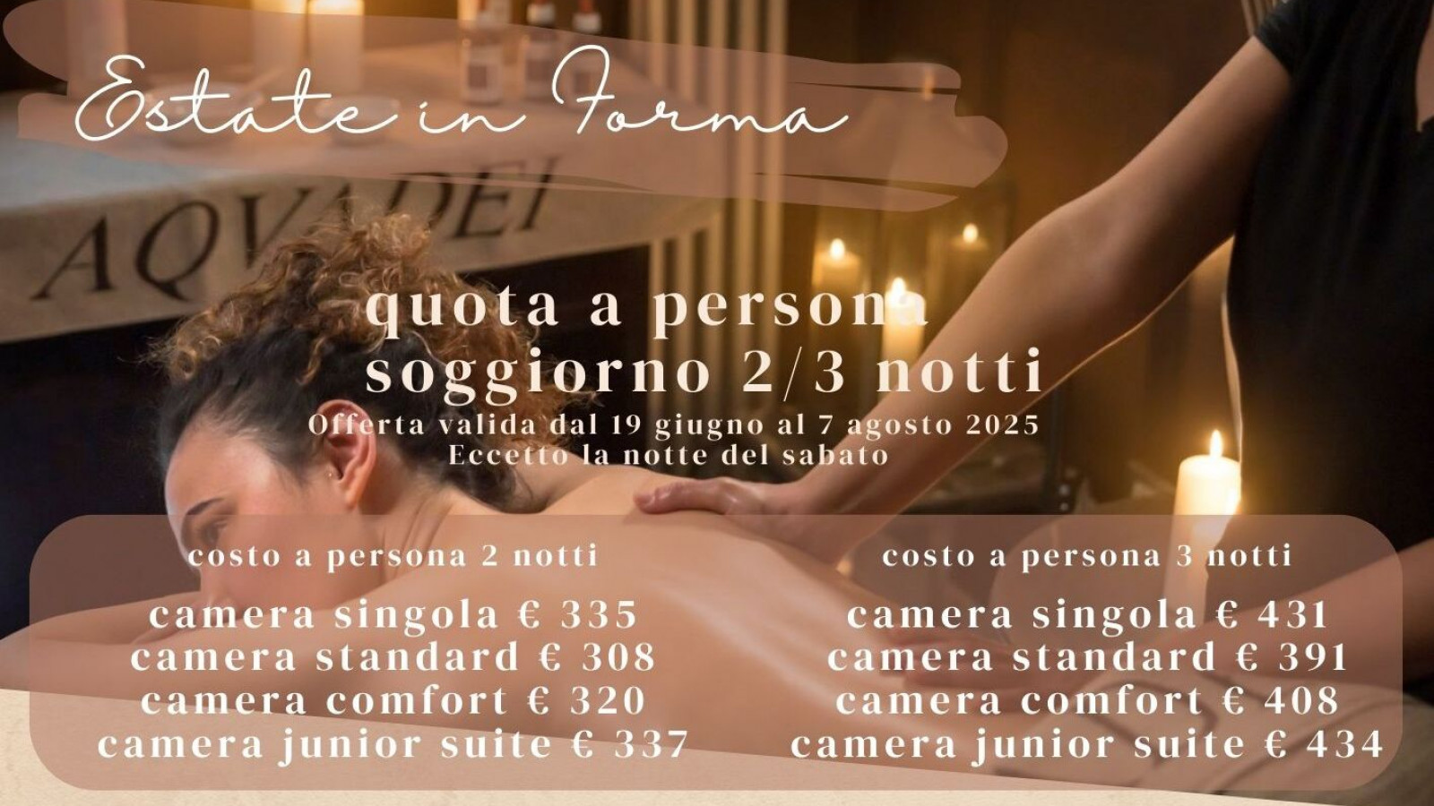 2025 hotel 2 mari estate in forma 2 3 notti IN8